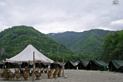 Camp beside Ganga